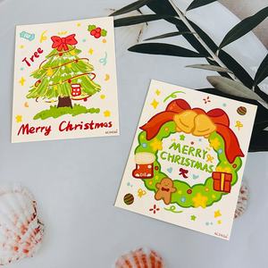 Impression de logo populaire Cartes de joyeux Noël de haute qualité Cartes de voeux de vacances <span class=keywords><strong>Bonne</strong></span> <span class=keywords><strong>année</strong></span> <span class=keywords><strong>Carte</strong></span> <span class=keywords><strong>postale</strong></span> de vacances avec meilleurs voeux - Product Image 2