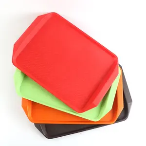 Plastic Rectangle Plate Tea Cup Tray Commercial Fast Food Tray Hotel Canteen Restaurant Tableware