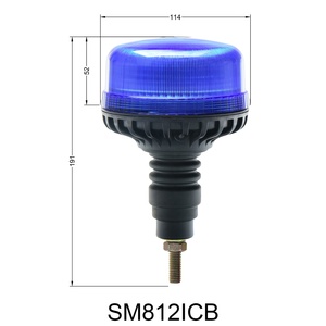 Balise Micro LED Flexible 36W ECE R65 R10 à Fixation Permanente par Boulons, IP66, 12V 24V, Lumière Stroboscopique <span class=keywords><strong>d</strong></span>'Avertissement pour Toit <span class=keywords><strong>de</strong></span> Chantier - Product Image 2