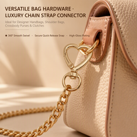 Anneau de porte-clés transfrontalier en alliage de zinc de 4,1 cm, de forme irrégulière, en forme de cœur, avec fermoir à ressort et verrouillage à poussoir, pour sacs
