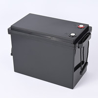 Boîtier de batterie au plomb-lithium 12V 180Ah à visser, étanche pour extérieur, pour stockage d'énergie, alimentation électrique, en plastique