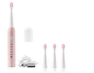 Brosse à dents électrique sonique rechargeable OEM avec étanchéité IPX7, poils doux, 5 modes de nettoyage et 4 têtes de rechange - Product Image 5