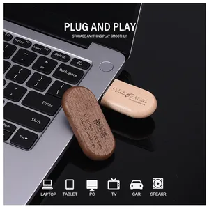 1pcs miễn phí Logo gỗ + Hộp USB 2.0 Ổ Đĩa Bút 4GB 16GB 32GB 64GB Flash Drive Memory Stick chụp ảnh đám Cưới Quà Tặng U đĩa - Product Image 5