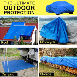 Telo in Polietilene Impermeabile Multiuso Resistente YRH 30X50ft, Rotolo di Tela Cerata in PE PVC - Product Image 6