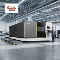 Machine de découpe laser à fibre pour tôles d'aluminium 3015 1500W 2000W 3000W 6000W CNC entièrement enveloppée et fermée