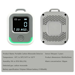 Tragbarer CO-Gasdetektor, geeignet für die Überwachung der Raumluftqualität von Outdoor-Reisern und Campern. - Product Image 6