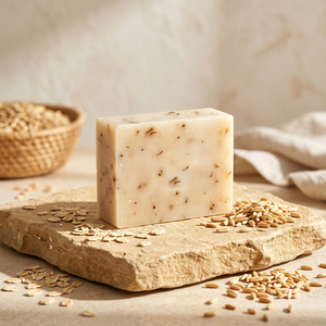 Jabón Corporal <span class=keywords><strong>Artesanal</strong></span> de <span class=keywords><strong>Avena</strong></span> al por Mayor, Hidratante y Nutritivo con Aceite de Oliva, Limpieza Suave y Calmante - Product Image 1