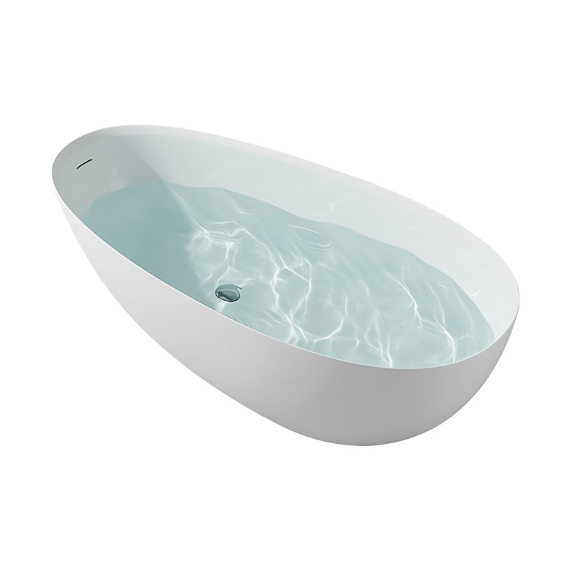 Hot Sale Artificial Stone Bathtub Bathroom Freestanding Soaking Spa Tub