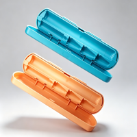 Conteneur de transport industriel en plastique, boîtier de rangement personnalisé pour composants de stylos