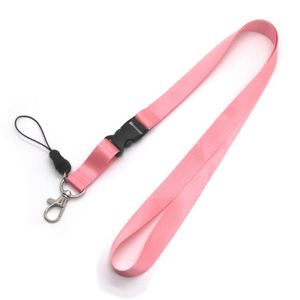 Custom Cheap <b>Polyester</b> Breakaway Keychain <b>Lanyard</b> with Silk Screen Printing Logo Sublimation Neck Strap - Product Image 1