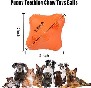 Fabrika doğrudan satış Denta eğlenceli nane taze kauçuk yönsüz top çiğnemek Bite dayanıklı diş temizleme köpek oyuncaklar - Product Image 2