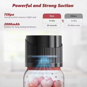 Sellador de Alimentos al Vacío Portátil para Frascos Mason, con Pantalla LED, Venta al Por Mayor - Product Image 2