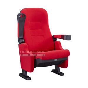 Silla de cine Manwa Expo HB813 roja con reposabrazos para asientos de teatro - Product Image 2