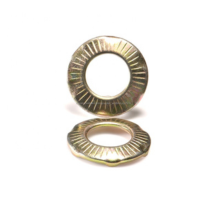 DIN6795 Arandelas de contacto de puesta a tierra cónicas ranuradas tipo francés de acero con garras para equipos eléctricos - Product Image 2