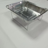 Lot de 30 contenants alimentaires en aluminium de 9*13 pouces, demi-taille, pour four, grands contenants en aluminium