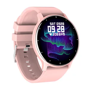 Relógio inteligente touch screen ips zl02d, smartwatch para android e ios, multifuncional com cores
