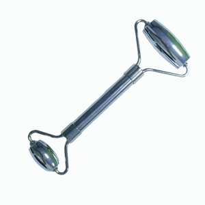 Rouleau facial en acier inoxydable 304 avec logo personnalisé, masseur métallique auto-refroidissant, instrument de beauté à double tête - Product Image 6