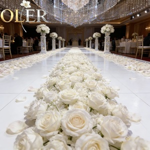 <span class=keywords><strong>ดอก</strong></span>ไม้ประดับกลางโต๊ะ OLER ครีม & ลาเวนเดอร์ พีโอนี ซิลค์ฟลาวเวอร์ สัมผัสเหมือนจริง สำหรับตกแต่งทางเดิน - Product Image 1