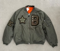 Blousons bombardiers personnalisés de luxe Production en petits lots Veste Ma-1 décontractée artisanale Veste de vol d'extérieur pour unisexe