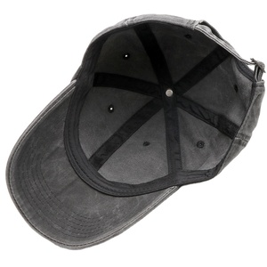 Unisex Adjustable 100% Washed Cotton Baseball Cap Custom Logo Solid Blank Brushed Twill Distressed Vintage Washed Oxford Dot - Product Image 1
