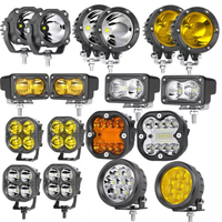Feux de brouillard LED de 3 pouces, feux de travail spot, lampes de travail LED tout-terrain, lampes pour motos 4x4, tracteurs