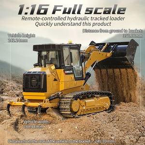 รถบูลโดเซอร์ HUINA KABOLITE K963 K963-100 ขนาด 1/18 แบบ RC ตัวถังโลหะทั้งคัน รุ่นมืออาชีพ พร้อมรีโมทคอนโทรล ระบบไฮดรอลิก รถตักล้อยาง พร้อมที่ชาร์จ - Product Image 3