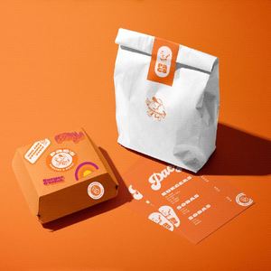 Biodegradable Strong Carry Brown Kraft Paper Food Takeaway <b>Bags</b> with Custom Logo for Pizza Sushi & Salad - Product Image 5