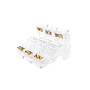 <span class=keywords><strong>หัว</strong></span>คริสตัล RJ45 8P8C ขั้วต่อเครือข่ายแบบรู <span class=keywords><strong>Cat6</strong></span> UTP FTP 50/100ชิ้นต่อถุง - Product Image 3