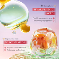 Gel douche parfumé OEM SADOER 300ml pour la douche quotidienne avec des extraits de rose et de fleurs de cerisier