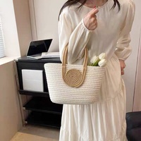 Sac à main en corde de coton, sac tissé tendance pour femmes, plage d'été B&L