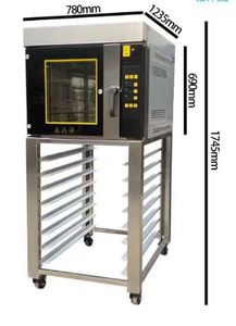 <span class=keywords><strong>Four</strong></span> à convection électrique rotatif <span class=keywords><strong>mini</strong></span> 10 plateaux 40x60 cm pour boulangerie, croissants, gâteaux, pain, avec fonction de fermentation et étaisement à air chaud - Product Image 5