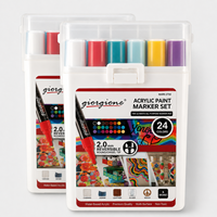 Giorgione 24 pièces Marqueurs d'art PLA 2 mm – Stock usine, service personnalisé, expédition immédiate, vente en gros professionnelle