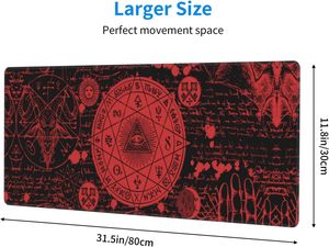 Tapis de souris vintage mystique gothique sorcière, tapis de souris de jeu extensible grand format XL, tapis de bureau surdimensionné, bords cousus, 31,5 <span class=keywords><strong>x</strong></span> 11,8 pouces - Product Image 3