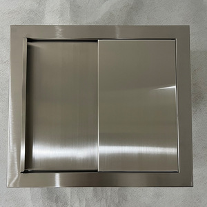 Stainless Steel Ice <b>Bucket</b> Rectangle Sliding <b>Lid</b> Minimalist Design For Bars And Villas - Product Image 3