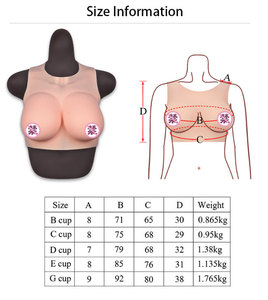 Prothèses mammaires en silicone respirantes ajourées, à col licou, pour travestis, drag queens et personnes transgenres, bonnets <span class=keywords><strong>C</strong></span> à G - Product Image 6