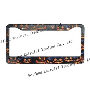 Tùy chỉnh chất lượng cao Mỹ nhự<span class=keywords><strong>a</strong></span> xe giấy phép tấm khung hỗ trợ Logo 3D in ấn - Product Image 4