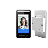 Système de contrôle d'accès mural à reconnaissance faciale F502 Android 8.1.0 BOZZ OS avec lecteur de carte, code QR, carte de visiteur, pointage de présence, PoE