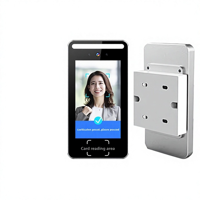 Wall-mounted Face Recognition Access Control System F502 Android 8.1.0 BOZZ OS Swipe Card QR Code Visitor Pass Attendance POE