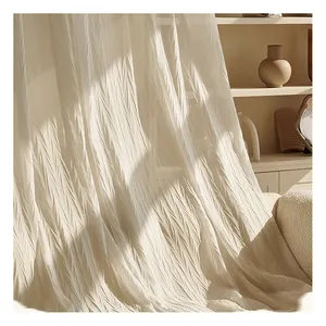 hot selling crumple voile fabric for curtain 90gsm 280cm for the living room