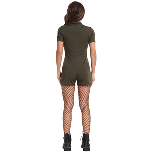 S-xl American Female Pilot <strong>Costume</strong> Party Performance Uniform Onesie Halloween Stage
