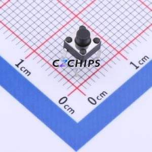 TS-KG09-AT45F Tactile Switch Through hole Component (THT) Switch Single Pole Single Throw Round Button 2.5N Through Hole - Product Image 1