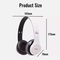 Écouteurs Sans Fil P47 de Bonne Qualité à Prix Abordable, Casque Sans Fil Compatible Carte SD, Microphone Intégré et Connexion Filaire