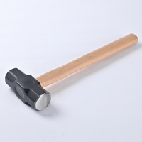 Vente en gros de haute qualité Marteau octogonal enveloppé d'acier Marteau de luge avec manche en bois