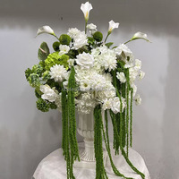 EG-S284 Bouquet de fleurs élégant pour mariage, arrangement floral de luxe en soie, centre de table pour réception, événement, fête, scène