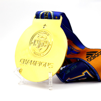 Médailles personnalisées Médailles Football Course Taekwondo Football Prix Métal Or Ruban Sport Médaille vierge Trophées et médailles