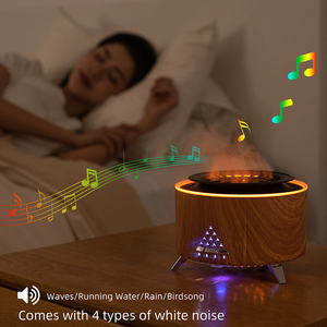 Altavoz de música Volcano Difusor Simular llama Humidificador de niebla ultrasónico Ruido blanco Difusor de aromaterapia Humidificador de fabricante de niebla - Product Image 5