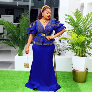 2025 África vestido de fiesta para mujer Kanga ropa de vestidos de fiesta de noche con lentejuelas de talla grande vestido de noche de Navidad - Product Image 4