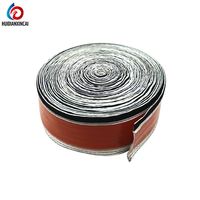 Manchon isolant en fibre de verre haute température de 20 mm avec fermeture auto-agrippante, tension nominale 12,2 kV, fixation par trou pour systèmes solaires