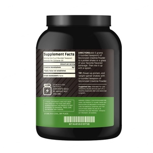 Créatine en poudre micronisée avec étiquette personnalisée, créatine en poudre pour soutenir l'énergie avant l'entraînement, créatine monohydrate en poudre - Product Image 2