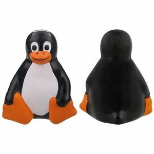 Custom Logo Promotional Gifts Soft <b>Toy</b> PU Foam Anti-Stress <b>Penguin</b> Shaped Stress Balls - Product Image 1